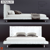 Modern two-place bed Bonaldo Eureka