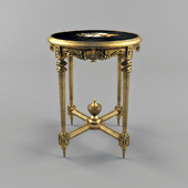 Antique French Giltwood Marble Top Side Table