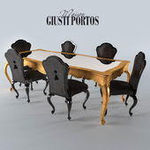 Table + chairs LESTER Giusti Portos