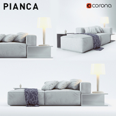 Sofa couch Pianca Insieme