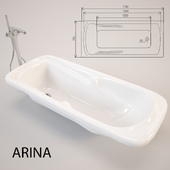Акриловая ванна Арина 170х75