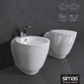 Simas bidet and toilet Bohémien