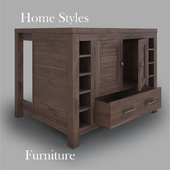 Barnside Kitchen Island by Home Styles Furniture