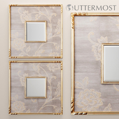 Evelyn Square Mirror, luxury, golden, decorative, frame, Uttermost, wall decor, decorative, interior, mirror