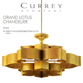 Currey & Company / Grand Lotus Chandelier