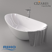 Bath Riho Granada & mixer Cezares Cascado