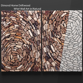 Dimond Home Driftwood Whirl Wall Art, wall decor, plank panels, wooden decor, boards, wooden wall, panel, slats, picture, bars, eco, eco-design