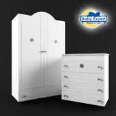 Wardrobe and chest of drawers Baby Expert Gioiello