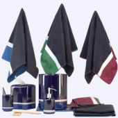 Набор Pottery Barn Teen Color Block Bath Accessories Set