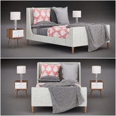 Кровать Upholstered Sleigh Bed 2