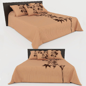 Bedspread with pillows