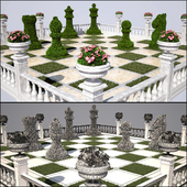Chess flowerbed