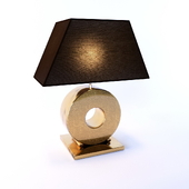 The lamp base with gold