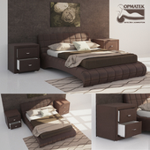 Bed NUVOLA 1, stone ORMA SOFT 2