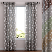 Linen curtains 52 &quot;x 108&quot;, 6 colors