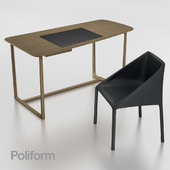 Set a desk + chair Poliform