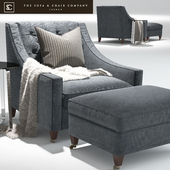 Renoir Armchair_Elypsis Table_The sofa and chair company