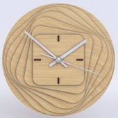 RoundSquare_Wooden_Clock