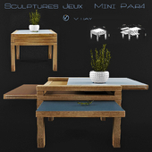 Coffee table / Sculptures Jeux srl / Mini Par4