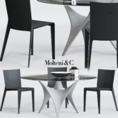 Molteni Alfa Chair and ARC Table