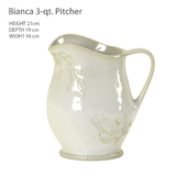 Certified International Bianca 3-qt. Pitcher