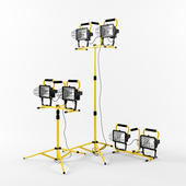 Ironton Halogen Dual Head Tripod Worklight — 1000 Watts, 16,000 Lumens, Model - L9001