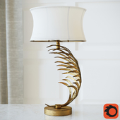 Metal Palm Frond Table Lamps