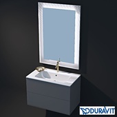 Duravit sink Stand L-cube 820x480x550 c sink and mirror