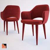 Red Fabric Dining Chair