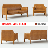 Cassina 415 Cab (Sofa+Armchair)