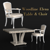 Woodline Elena Table &amp; Chair