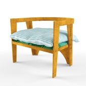 Кресло дачное с подушкой