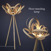 Floor-standing lamp by Tom Raffield