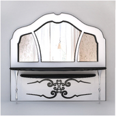 Mirror with console tables