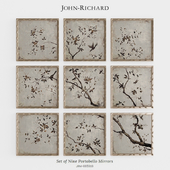 John Richard Set of Nine Portobello Mirrors