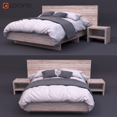 soft rustic bed