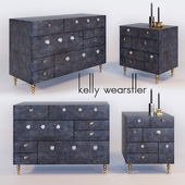 Chest of drawers and nightstand Kelly Wearstler