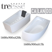 Угловые ванны Calando и Treesse