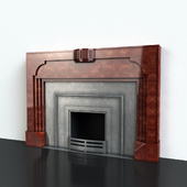 Wooden fireplace
