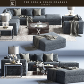 Braque Large Sofa_Concave Brass_Horizon Square_Carpet_The sofa and chair company