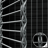 Architectural metal mesh 110x15mm