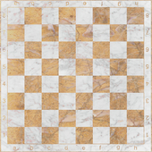 Chessboard made of marble