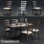 C&B Harper Chair and Avalon Table