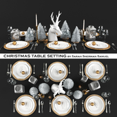 Candlelit christmas table