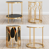Gold side tables
