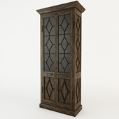 GEORGIAN FRETWORK DOUBLE-DOOR CABINET