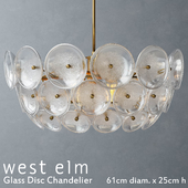 West elm - Glass Disc Chandelier