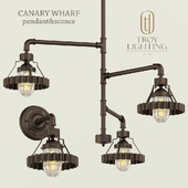 Люстра и бра Troy Lighting Canary Wharf