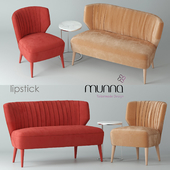 Sofa and chair MUNNA Lipstick