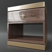 Nightstand with brass details
